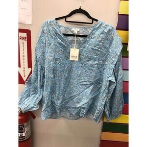 A.n.a. Women’s blouse size large tall boho blue new from JCPenney
